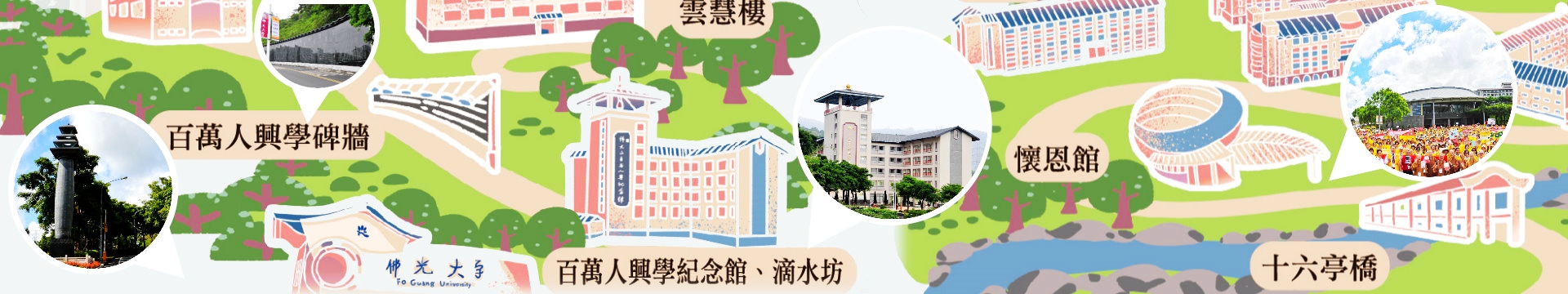 佛光大學建築物介紹橫幅